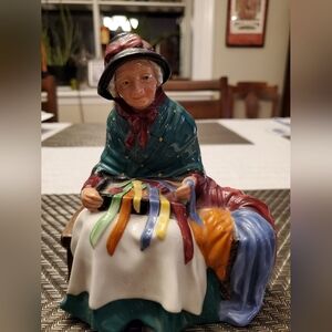 1948 Royal Doulton Silks and RIBBONS Colorful Ceramic Figurine